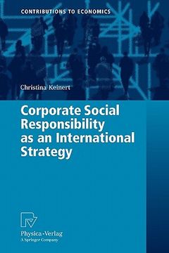 portada corporate social responsibility as an international strategy (en Inglés)