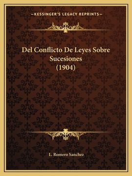 portada Del Conflicto De Leyes Sobre Sucesiones (1904) (in Italian)