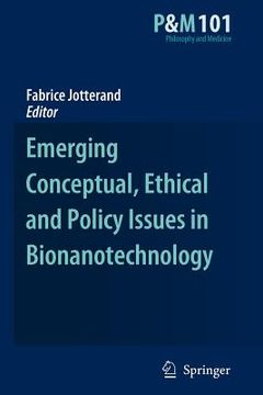 portada emerging conceptual, ethical and policy issues in bionanotechnology (en Inglés)