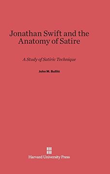 portada Jonathan Swift and the Anatomy of Satire (en Inglés)