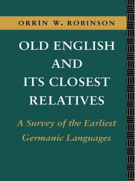 portada old english and its closest relatives (in English)