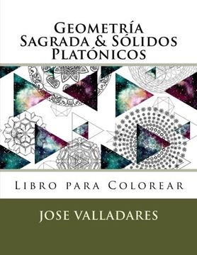 portada Geometría Sagrada & Sólidos Platónicos Libro Para Colorear