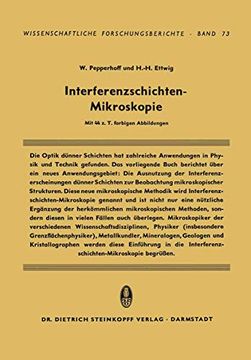 portada Interferenzschichten-Mikroskopie (en Alemán)