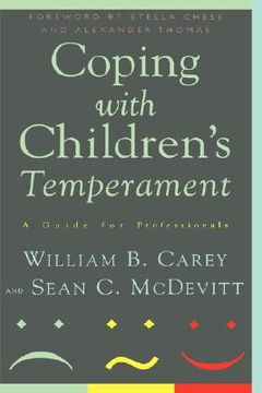 portada coping with children's temperament: a guide for professionals (en Inglés)