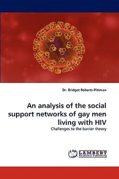 portada an analysis of the social support networks of gay men living with hiv (en Inglés)