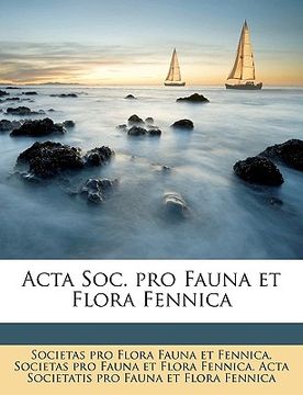 portada acta soc. pro fauna et flora fennica volume 49 (en Inglés)