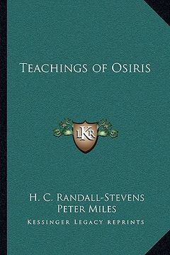 portada teachings of osiris (en Inglés)