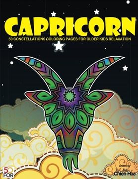 portada Capricorn 50 Coloring Pages for Older Kids Relaxation (en Inglés)