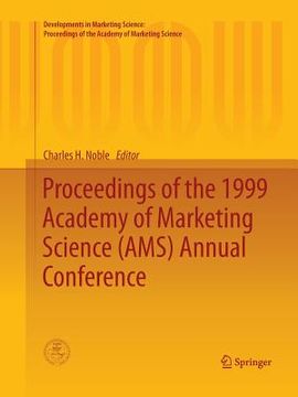 portada Proceedings of the 1999 Academy of Marketing Science (Ams) Annual Conference (en Inglés)