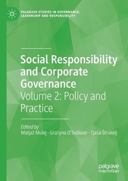 portada Social Responsibility and Corporate Governance: Volume 2: Policy and Practice (en Inglés)
