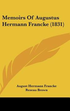 portada memoirs of augustus hermann francke (1831) (en Inglés)