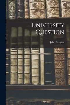 portada University Question (en Inglés)