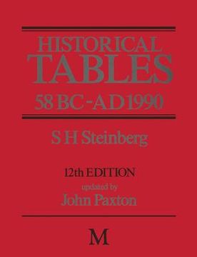 portada Historical Tables 58 BC - AD 1990 (en Inglés)