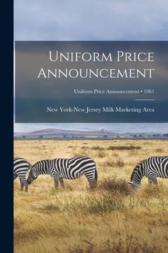 portada Uniform Price Announcement; 1961 (en Inglés)