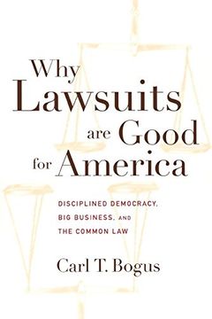 portada Why Lawsuits are Good for America: Disciplined Democracy, big Business and the Common law (in English)