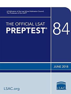 portada The Official Lsat Preptest 84: (June 2018 Lsat) (Paperback) 