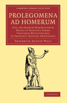 portada Prolegomena ad Homerum (Cambridge Library Collection - Classics) (in Latin)