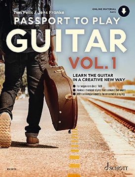 portada Passport to Play Guitar Vol. 1: Learn the Guitar in a Creative new Way. Band 1. Gitarre. Ausgabe mit Verschiedenen Online-Materialien. (en Inglés)