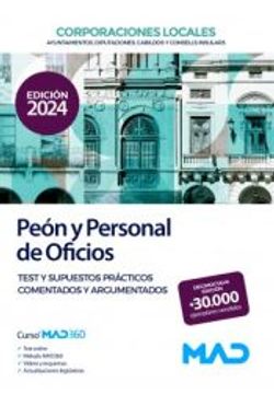 portada Peon y Personal de Oficios de Ayuntamientos, Diputaciones y Otras Corporaciones Locales. (in Spanish)
