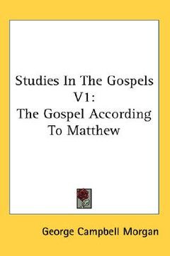 portada studies in the gospels v1: the gospel according to matthew
