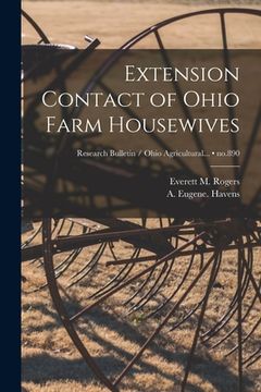 portada Extension Contact of Ohio Farm Housewives; no.890 (in English)