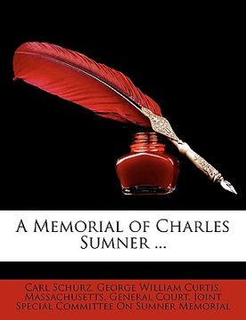 portada a memorial of charles sumner ... (in English)