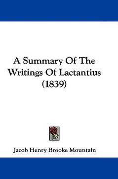 portada a summary of the writings of lactantius (1839) (en Inglés)