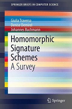 portada Homomorphic Signature Schemes: A Survey (Springerbriefs in Computer Science) (en Inglés)