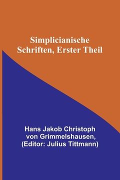 portada Simplicianische Schriften, Erster Theil 
