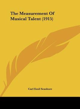 portada the measurement of musical talent (1915) (in English)