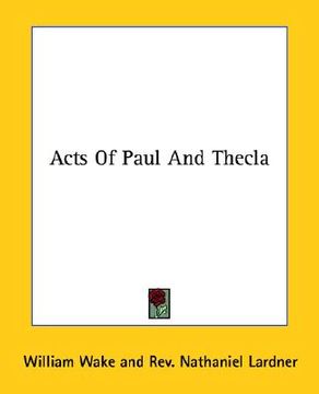 portada acts of paul and thecla (en Inglés)