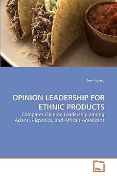 portada opinion leadership for ethnic products (en Inglés)