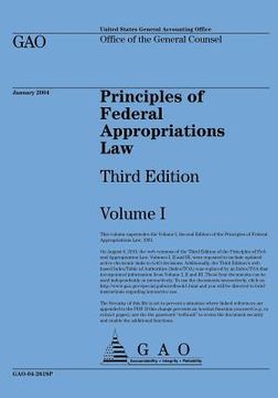 portada Principles of Federal Appropriations: Law Third Edition Volume I (en Inglés)