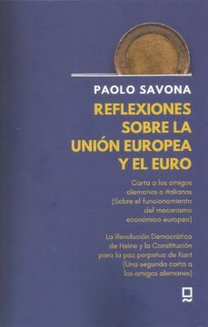 portada Reflexiones Sobre la Union Europea y el Euro