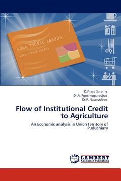 portada flow of institutional credit to agriculture (en Inglés)