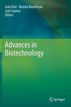 portada Advances in Biotechnology (en Inglés)