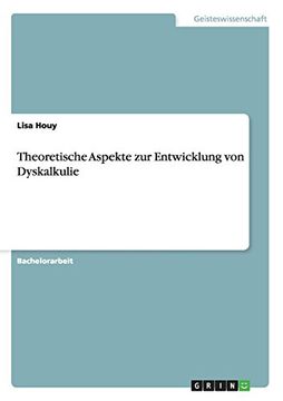portada Theoretische Aspekte zur Entwicklung von Dyskalkulie (en Alemán)