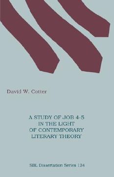 portada a study of job 4-5 in the light of contemporary literary theory (in English)