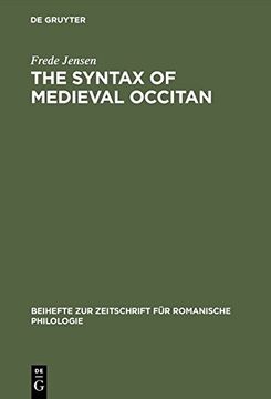portada The syntax of medieval Occitan (Beihefte zur Zeitschrift fur Romanische Philologie)