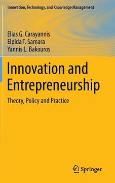 portada Innovation and Entrepreneurship: Theory, Policy and Practice (en Inglés)
