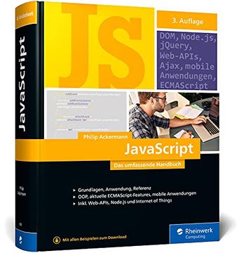 portada Javascript: Das Umfassende Handbuch. Javascript Lernen und Verstehen. Inkl. Objektorientierter und Funktionaler Programmierung (en Alemán)