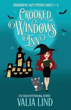 portada Crooked Windows Inn: Paranormal Cozy Mystery Books 1-3: Paranormal Cozy Mysteries Books 1-3 (en Inglés)