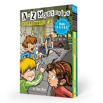 portada A to z Mysteries Boxed set Collection #1 (Books a, b, c, & d): The Absent Author, the Bald Bandit, the Canary Caper, the Deadly Dungeon (en Inglés)