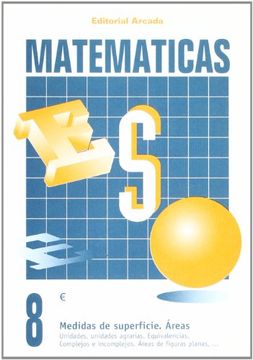 portada Cuaderno matematicas 8 - medidas de superficie. areas