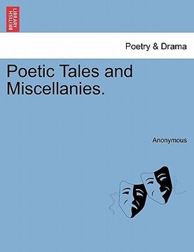 portada poetic tales and miscellanies. (en Inglés)