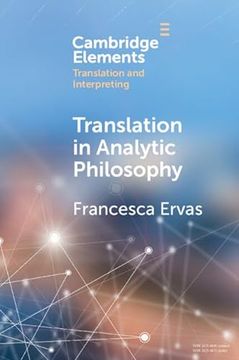 portada Translation in Analytic Philosophy (Elements in Translation and Interpreting) 