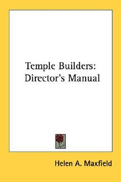 portada temple builders: director's manual (en Inglés)