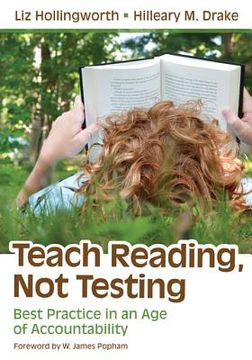 portada teach reading, not testing