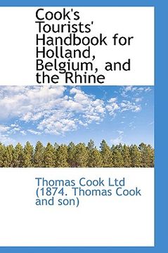 portada cook's tourists' handbook for holland, belgium, and the rhine