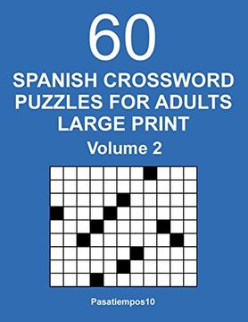portada Spanish Crossword Puzzles for Adults Large Print - Volume 2 (in Spanish)